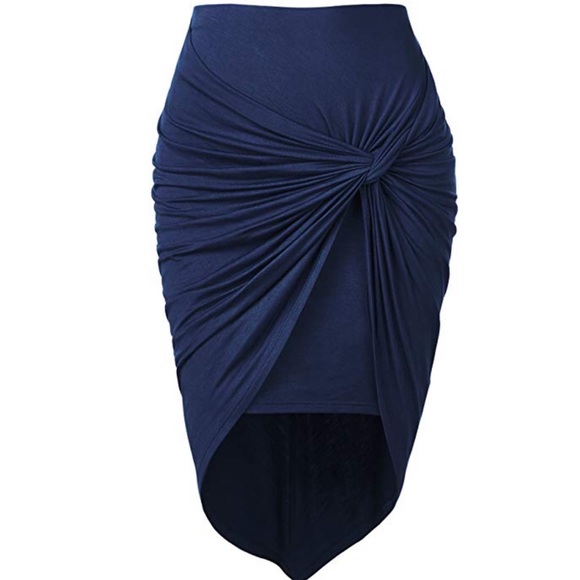 Come Together California Dresses & Skirts - Come Together California Navy Wrap Style Skirt